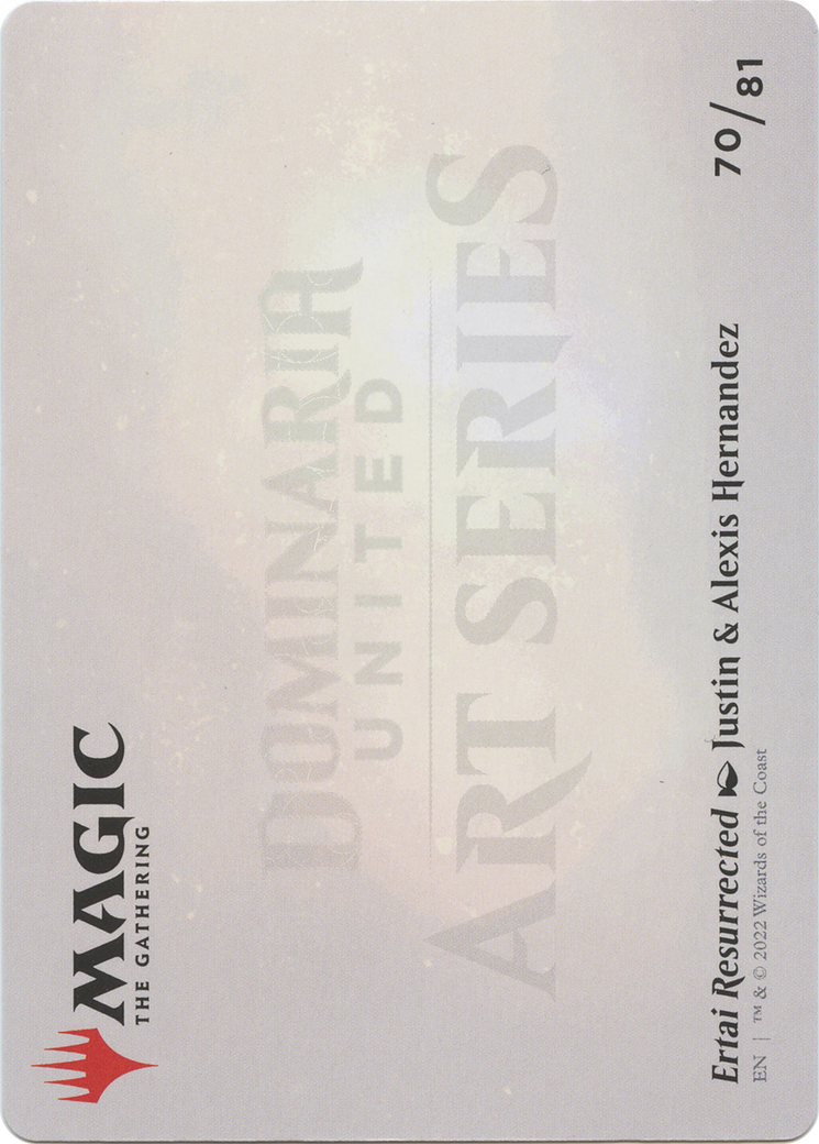 Ertai Resurrected // Ertai Resurrected (ADMU-070) - Dominaria United Art Series (Borderless)-2