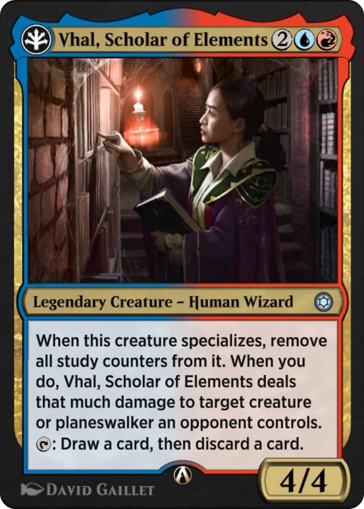 Vhal, Scholar of Elements (HBG-08R) - Alchemy Horizons: Baldur's Gate-1