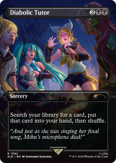 Diabolic Tutor (1592) (SLD-1592) - Secret Lair Drop (Borderless) Foil-1