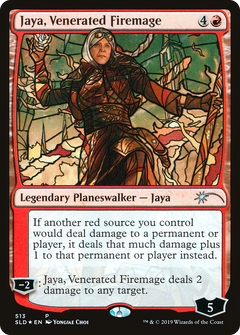 Jaya, Venerated Firemage (Stained Glass) [Secret Lair Drop Promos]-1