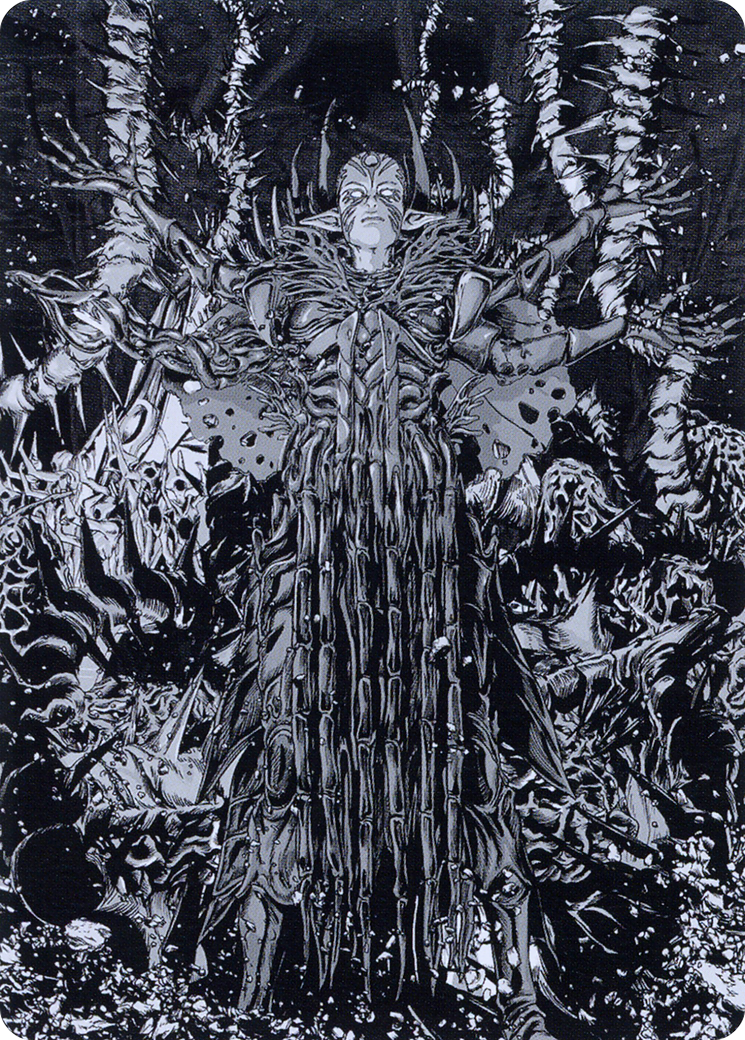 Nissa, Ascended Animist // Nissa, Ascended Animist (AONE-074) - Phyrexia: All Will Be One Art Series (Borderless)-3