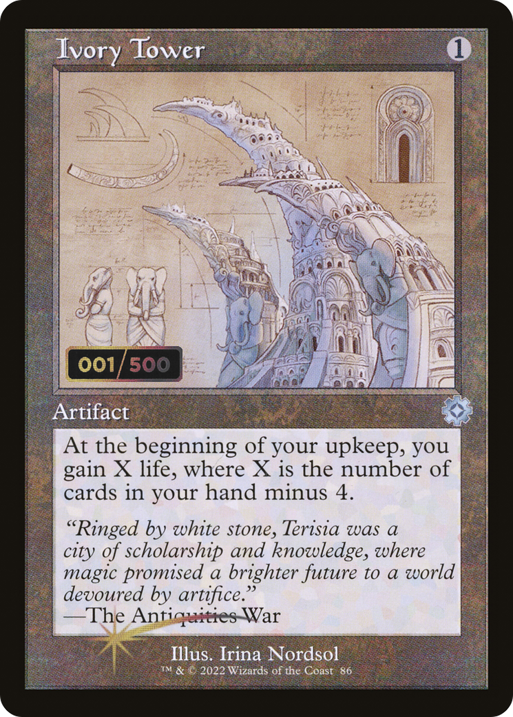Ivory Tower (Retro Schematic) (Serialized) [The Brothers' War Retro Artifacts]-1