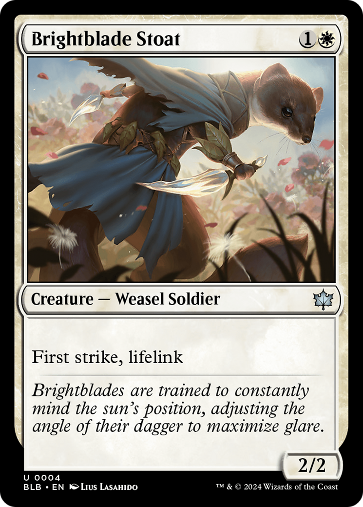 Brightblade Stoat [Bloomburrow]-1