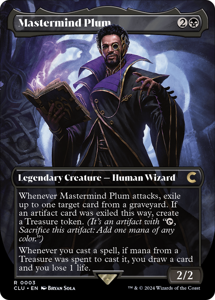 Mastermind Plum (Borderless) [Ravnica: Clue Edition]-1