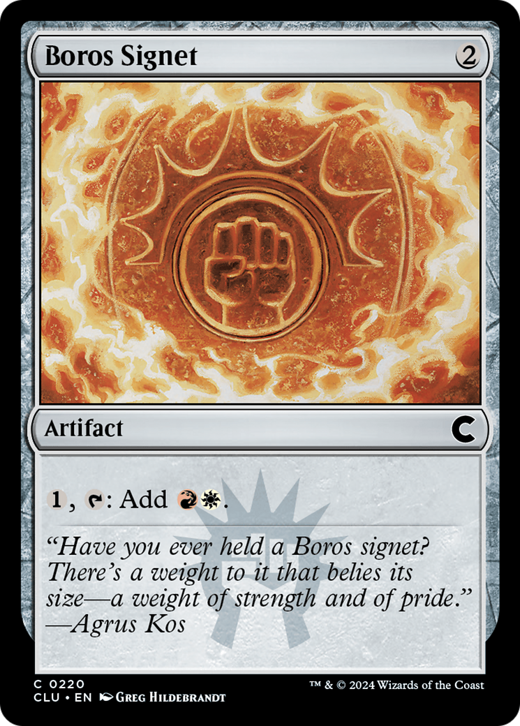 Boros Signet [Ravnica: Clue Edition]-1
