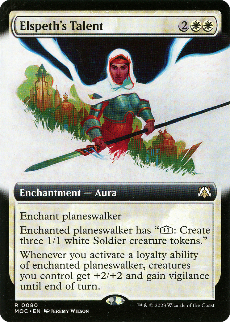 Elspeth's Talent (Extended Art) [March of the Machine Commander]-1
