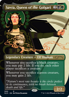 Savra, Queen of the Golgari (Borderless) [Secret Lair Drop Series]-1