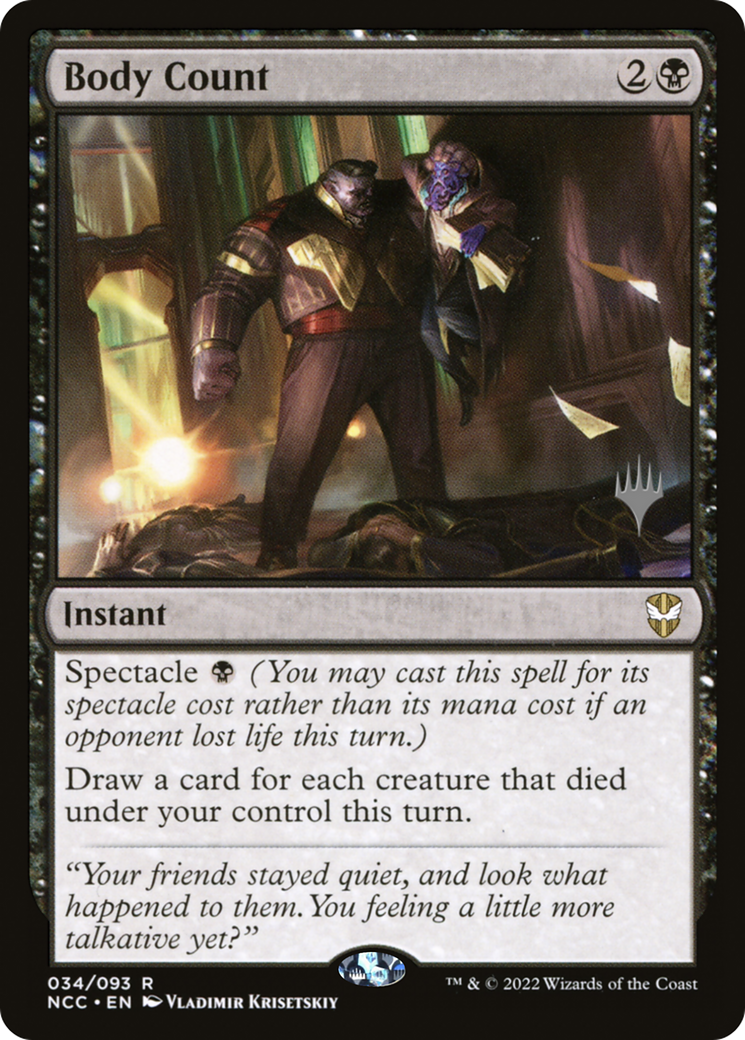 Body Count (Promo Pack) [Streets of New Capenna Commander Promos]-1