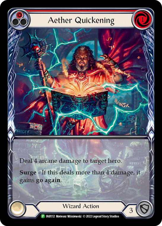 Aether Quickening (Red) [FAB112] (Promo)  Rainbow Foil-1