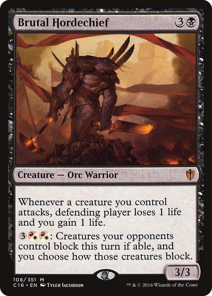 Brutal Hordechief [Commander 2016]-1