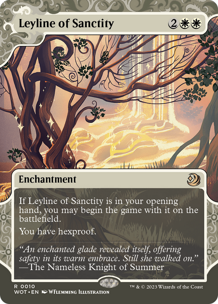 Leyline of Sanctity [Wilds of Eldraine: Enchanting Tales]-1