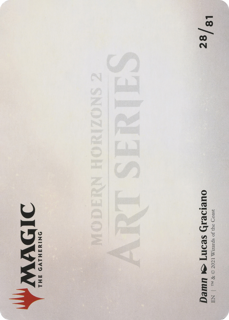 Damn // Damn (AMH2-028) - Modern Horizons 2 Art Series (Borderless) Foil-2