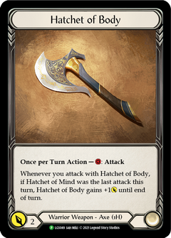 Hatchet of Body [LGS049] (Promo)  Cold Foil-1