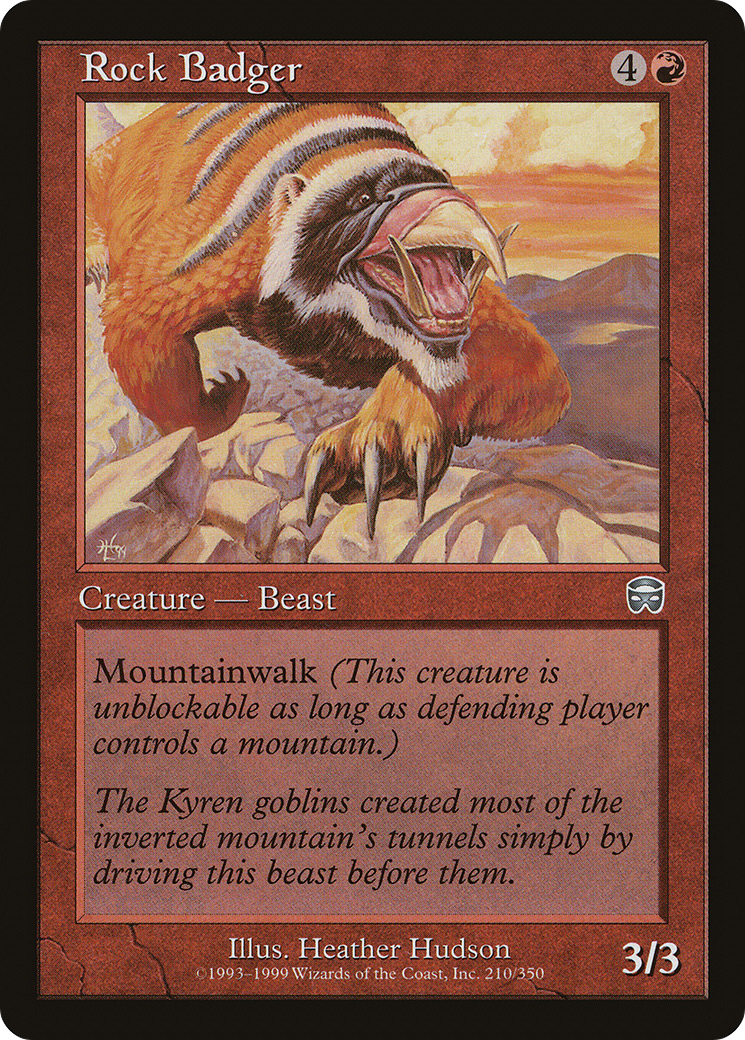 Rock Badger [Mercadian Masques]-1