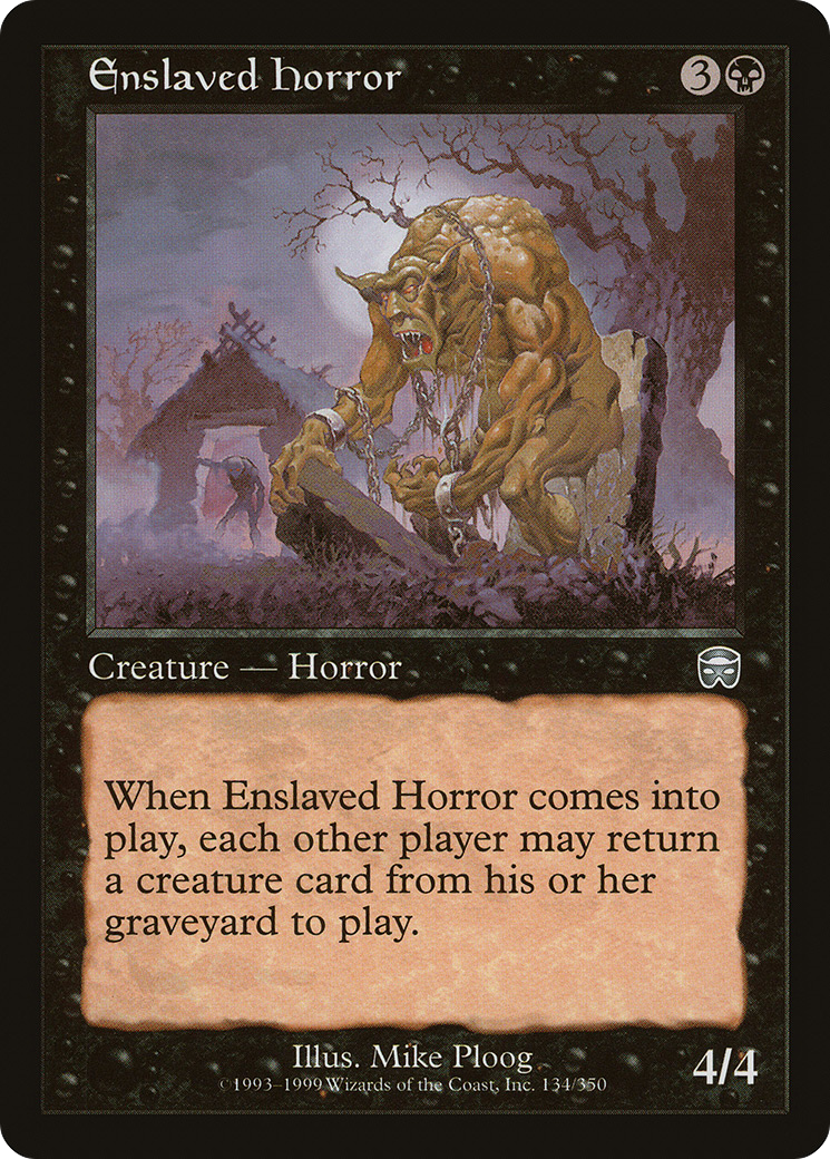 Enslaved Horror [Mercadian Masques]-1