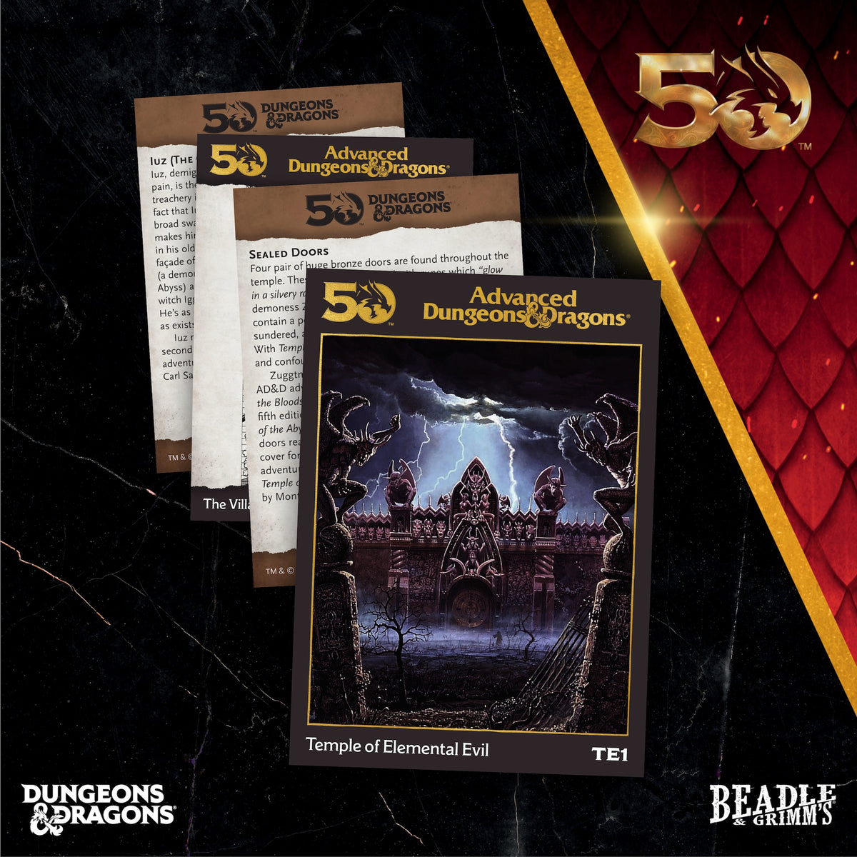 Beadle & Grimm's Classic Module Collection The Temple of Elemental Evil Dice & Accessories Set D&D