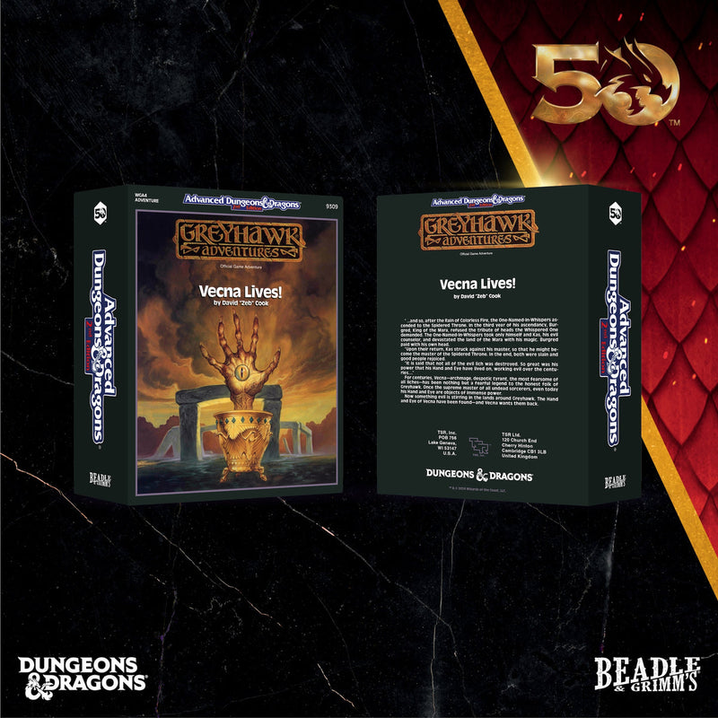 Beadle & Grimm's Classic Module Collection Vecna Lives Dice & Accessories Set D&D 50th