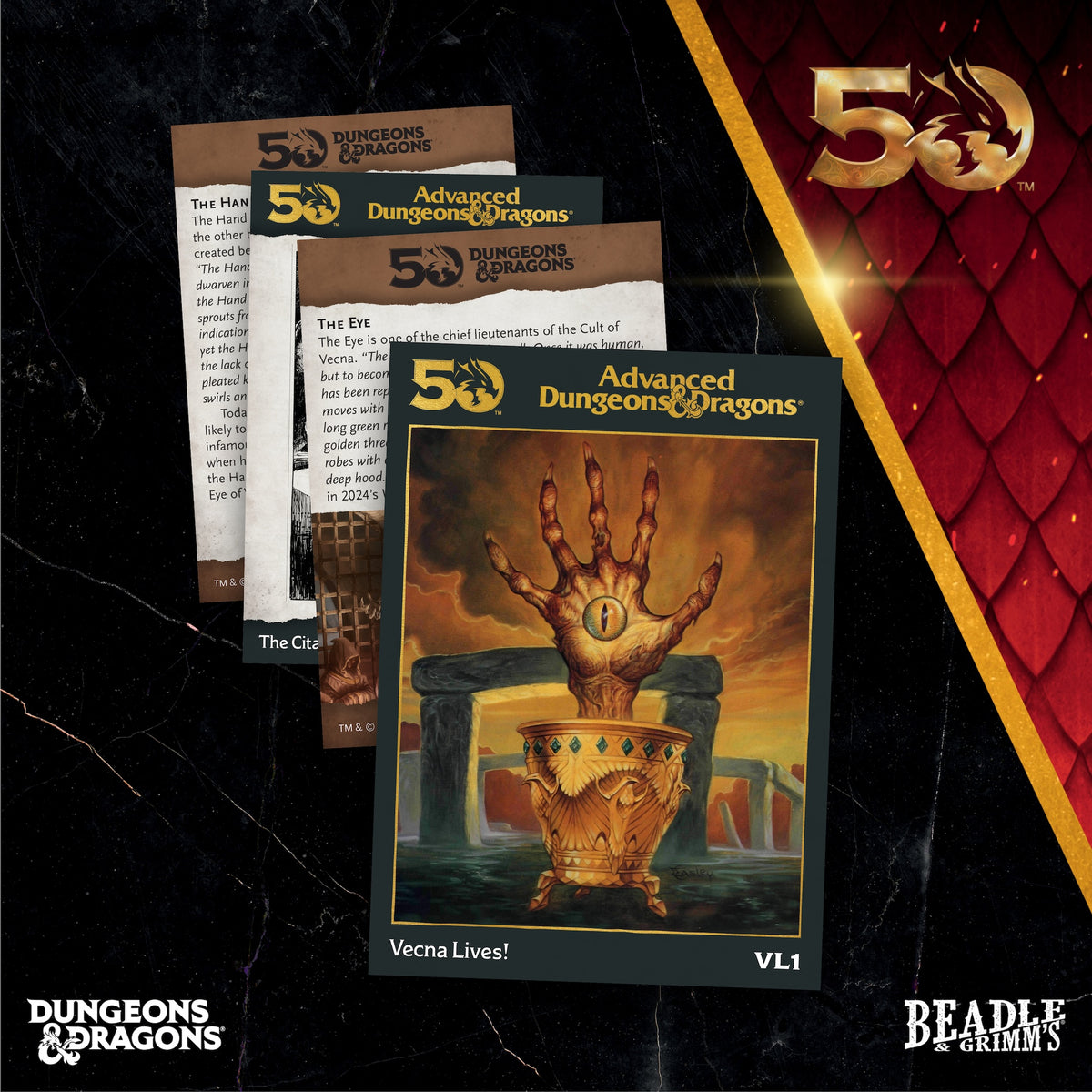 Beadle & Grimm's Classic Module Collection Vecna Lives Dice & Accessories Set D&D 50th