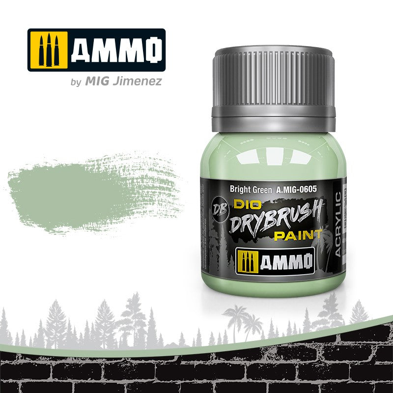 Ammo by MIG -  Drybrush - Bright Green