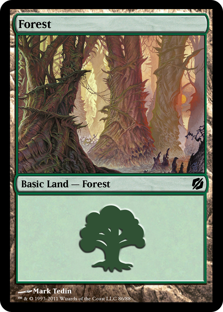 Forest (TD2-086) - Duel Decks: Mirrodin Pure vs. New Phyrexia-1