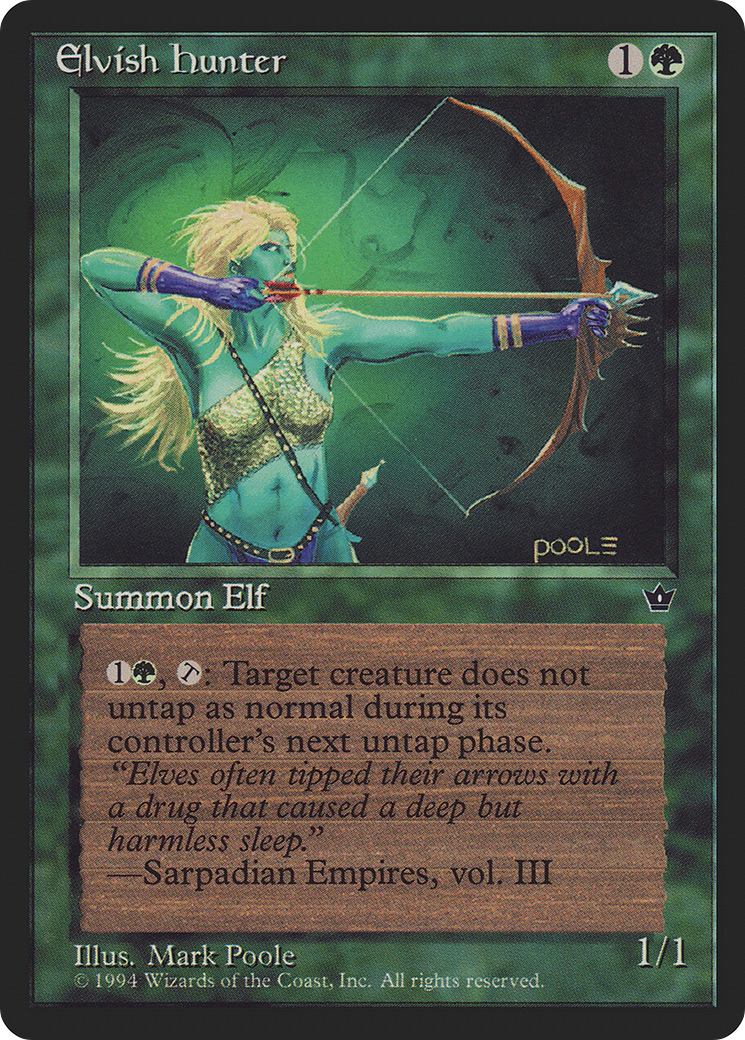 Elvish Hunter (Mark Poole) [Fallen Empires]-1