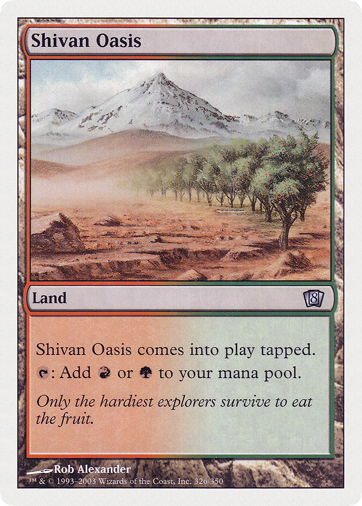 Shivan Oasis [Eighth Edition]-1