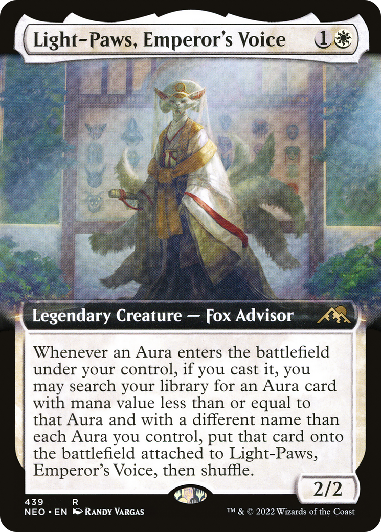 Light-Paws, Emperor's Voice (Extended Art) [Kamigawa: Neon Dynasty]-1