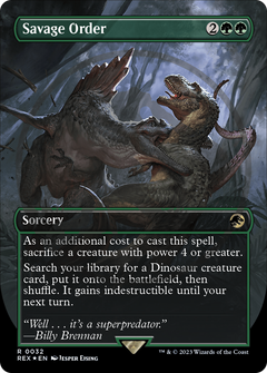 Savage Order (Emblem) (Borderless) [Jurassic World Collection Tokens]-1