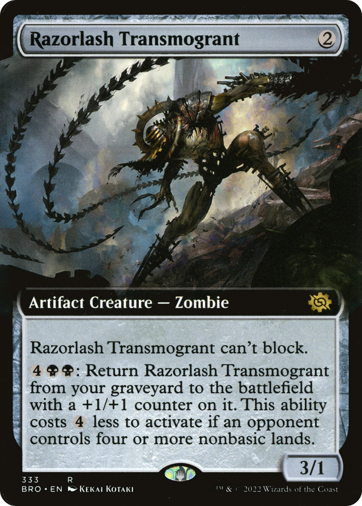 Razorlash Transmogrant (Extended Art) [The Brothers' War]-1