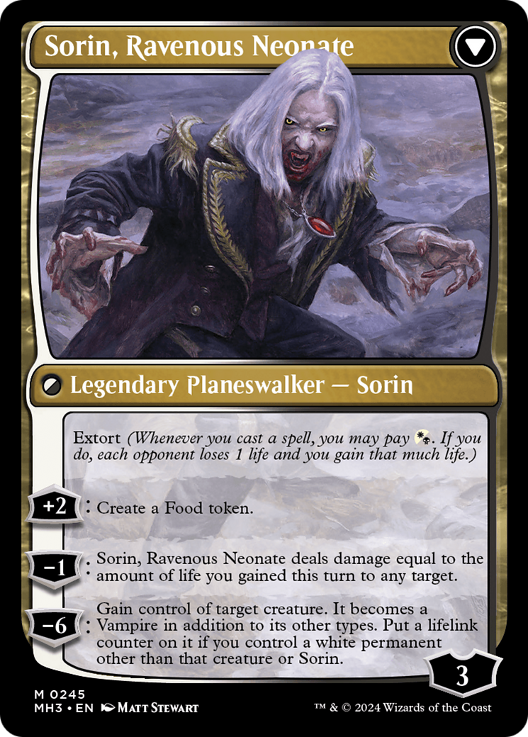 Sorin of House Markov // Sorin, Ravenous Neonate [Modern Horizons 3]-2