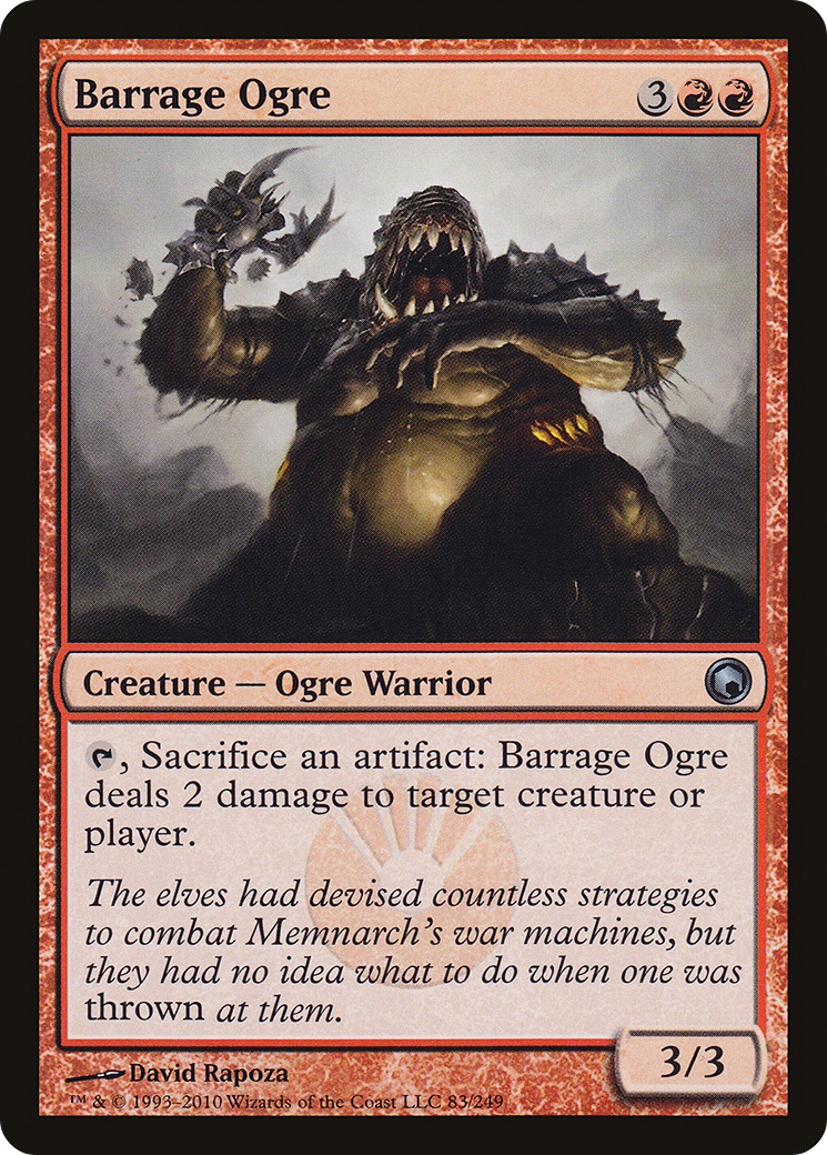 Barrage Ogre [Scars of Mirrodin]-1