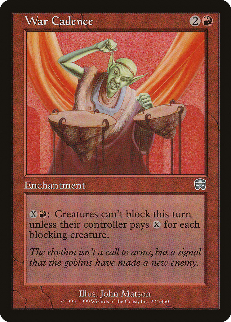War Cadence (MMQ-224) - Mercadian Masques-1
