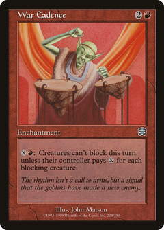 War Cadence (MMQ-224) - Mercadian Masques Foil-1