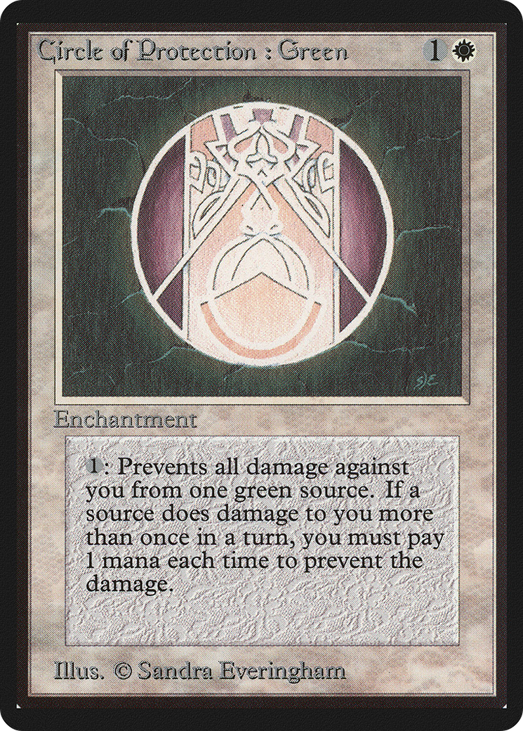 Circle of Protection: Green (LEB-) - Limited Edition Beta-1