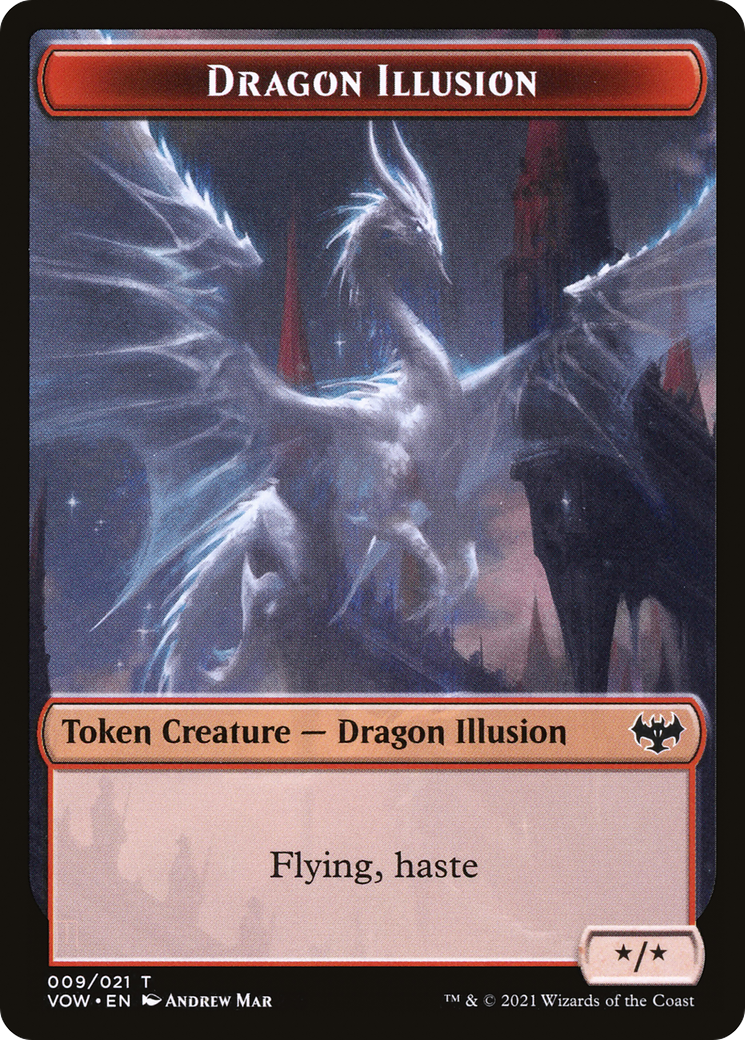 Dragon Illusion (TVOW-009) - Innistrad: Crimson Vow Tokens-1