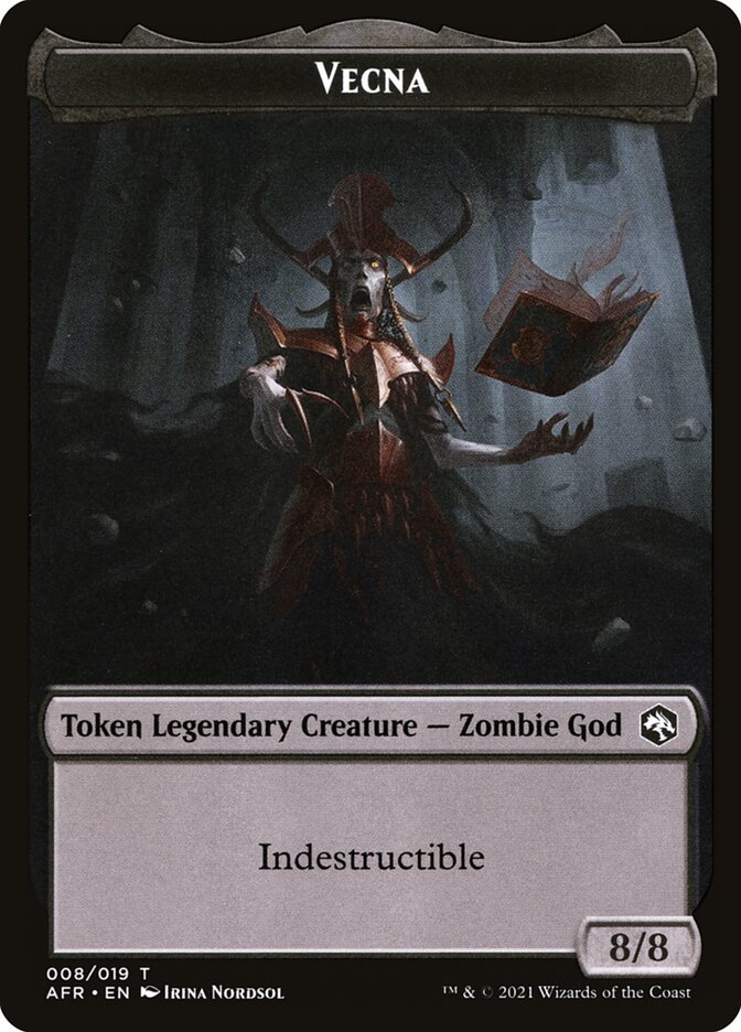 Spider // Vecna Double-Sided Token [Dungeons & Dragons: Adventures in the Forgotten Realms Tokens]-2
