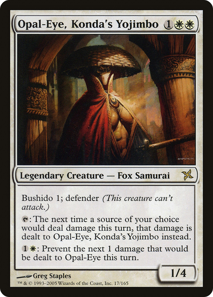 Opal-Eye, Konda's Yojimbo [Betrayers of Kamigawa]-1