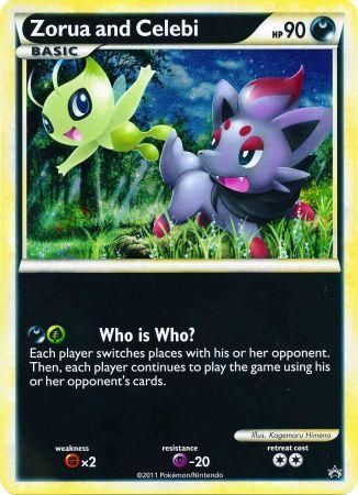 Zorua and Celebi (Jumbo Card) [Miscellaneous Cards]-1