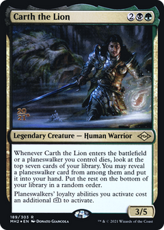Carth the Lion [Modern Horizons 2 Prerelease Promos]-1