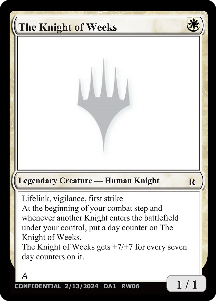 The Knight of Weeks (UNK-RW06) - Unknown Event-1
