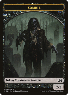 Zombie Token (SOI-005) - Shadows over Innistrad Tokens-1