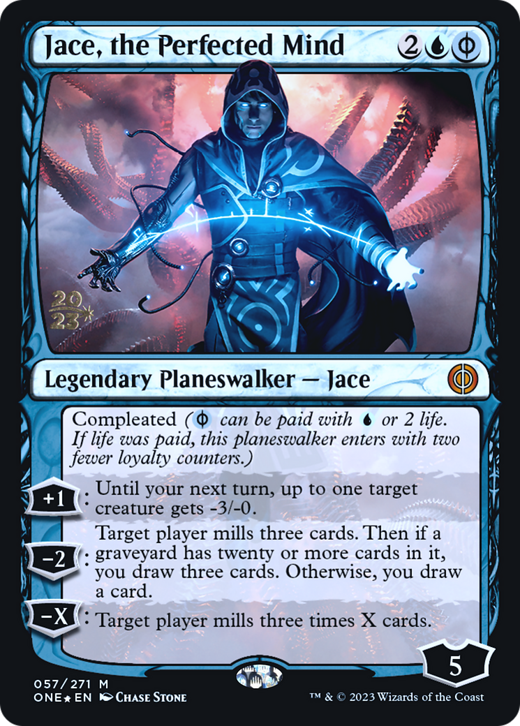 Jace, the Perfected Mind [Phyrexia: All Will Be One Prerelease Promos]-1