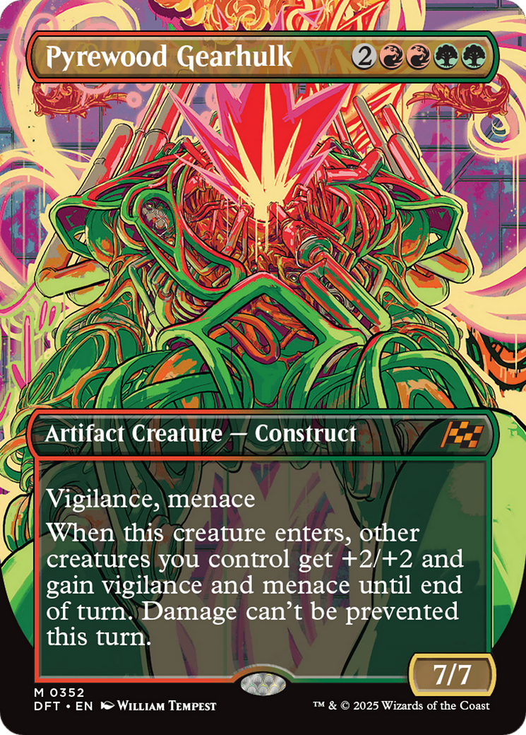Pyrewood Gearhulk (Borderless) [Aetherdrift]-1