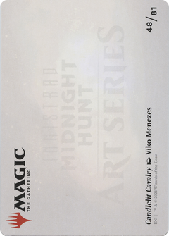 Candlelit Cavalry // Candlelit Cavalry (AMID-048) - Midnight Hunt Art Series (Borderless) Foil-2