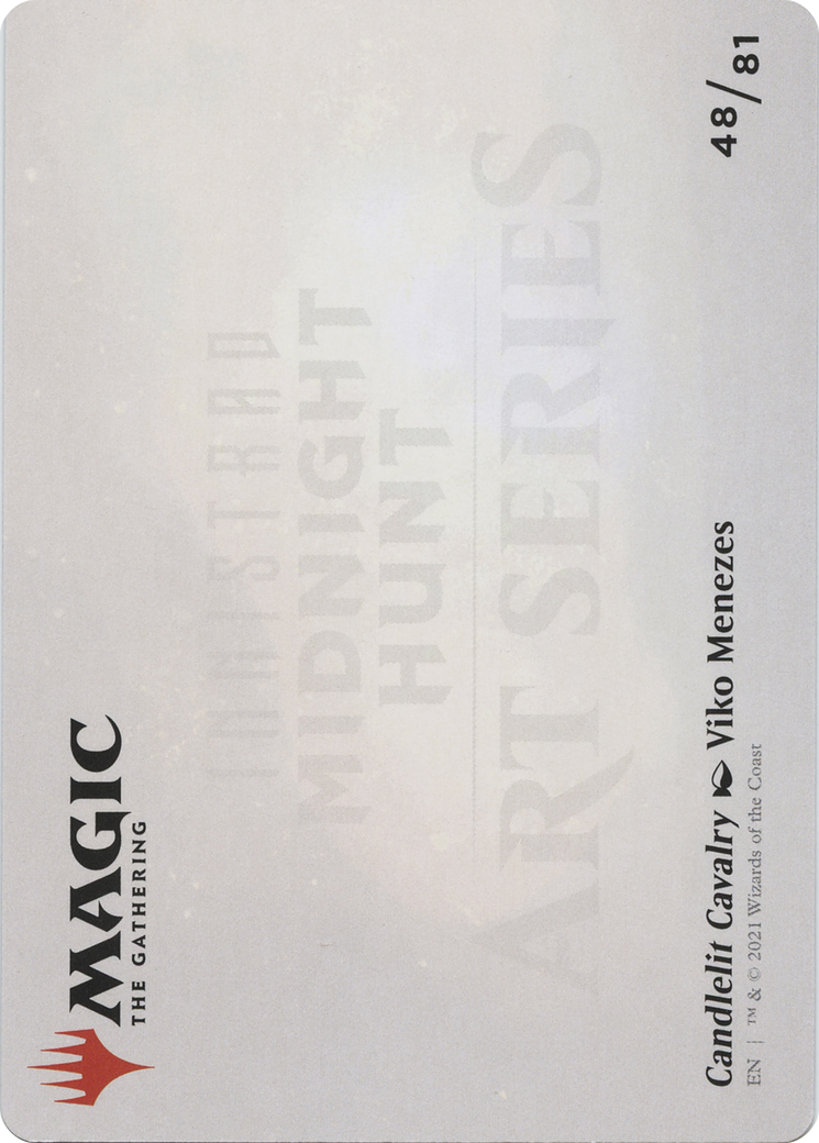 Candlelit Cavalry // Candlelit Cavalry (AMID-048) - Midnight Hunt Art Series (Borderless) Foil-2