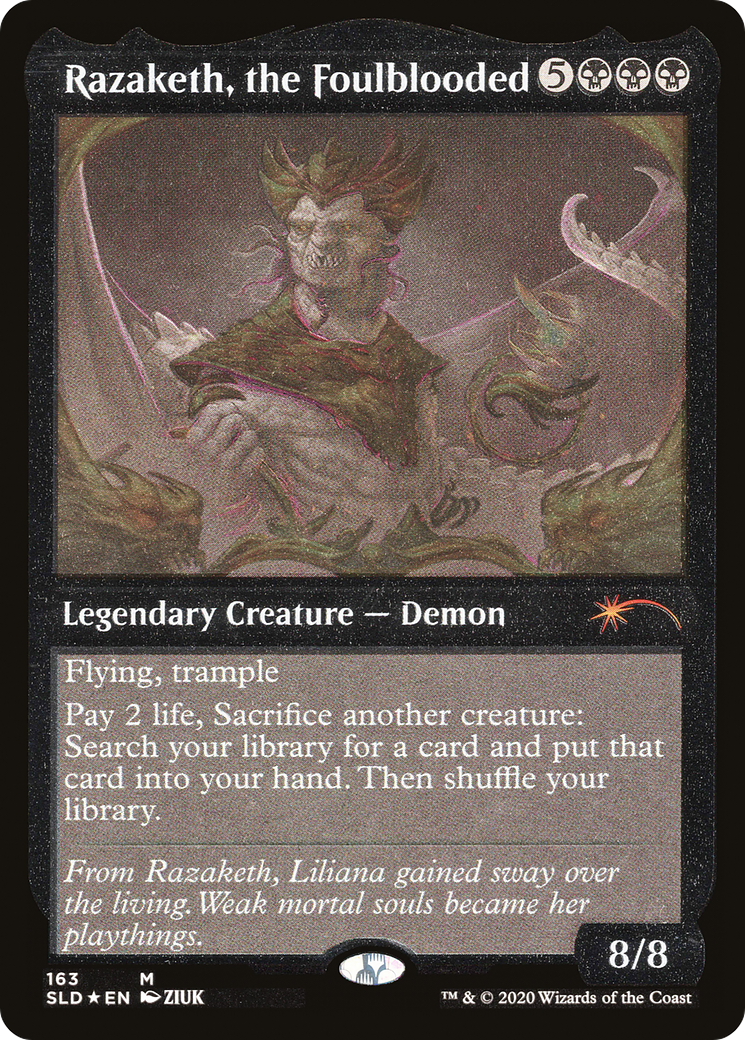 Razaketh, the Foulblooded (SLD-163★) - Secret Lair Drop Etched Foil-1
