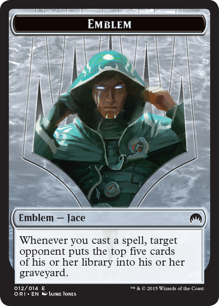 Pest // Jace, Telepath Unbound Emblem Double-Sided Token [Secret Lair: From Cute to Brute Tokens]-2