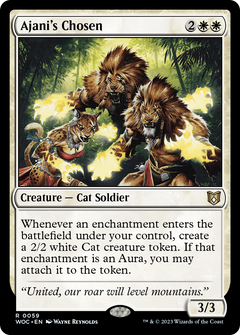 Ajani's Chosen [Wilds of Eldraine Commander]-1