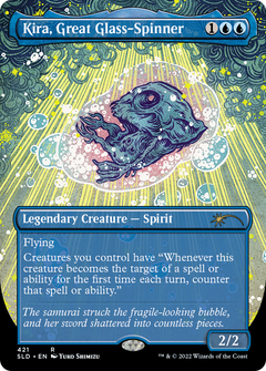 Kira, Great Glass-Spinner (Borderless) [Secret Lair Drop Series]-1