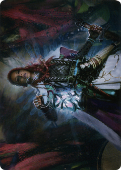 Tergrid, God of Fright // Tergrid, God of Fright (ASKHM-027) - Art Series: Kaldheim (Borderless) Foil-1